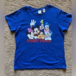 **NEW* Disney Squad Royal Blue Crew Neck Shirt  ~ Size XL